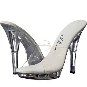 🔥❤️EUC Ellie Clear Vanity Women's Heels Sexy Halloween date girls night